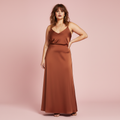 Falda Satin Paqui - Full Length