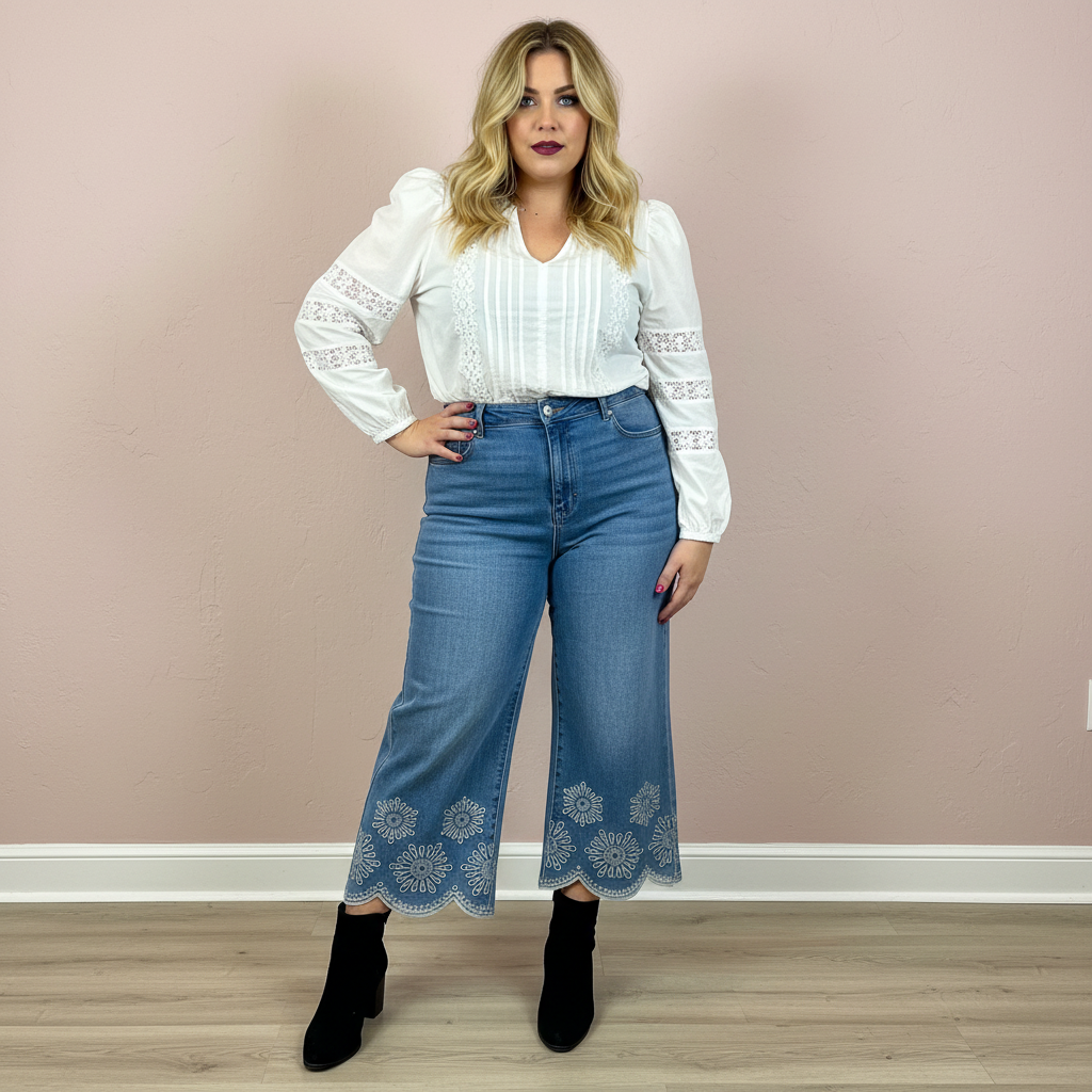 Pantalón Vaquero Guipur