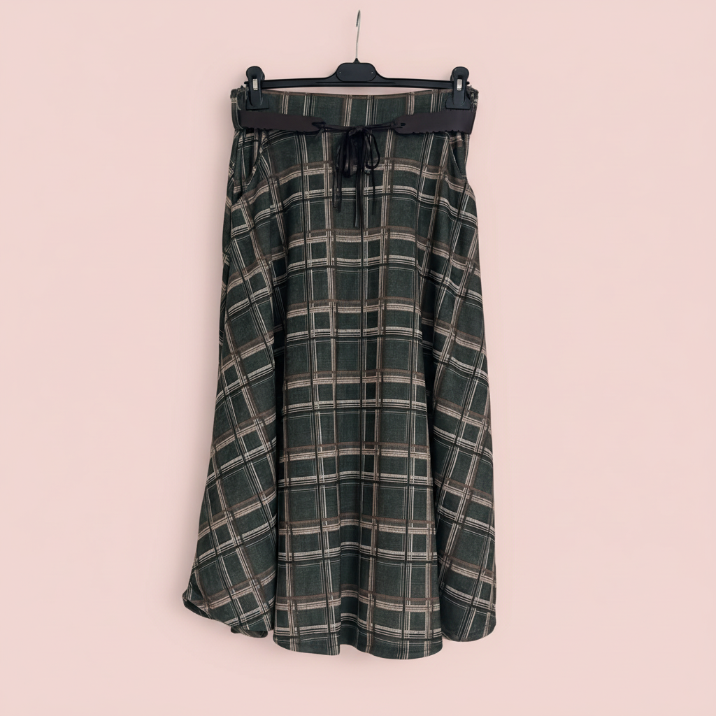 Falda Tartán Midi