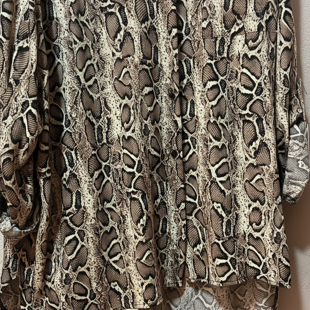Camisa Animal Print Fluida
