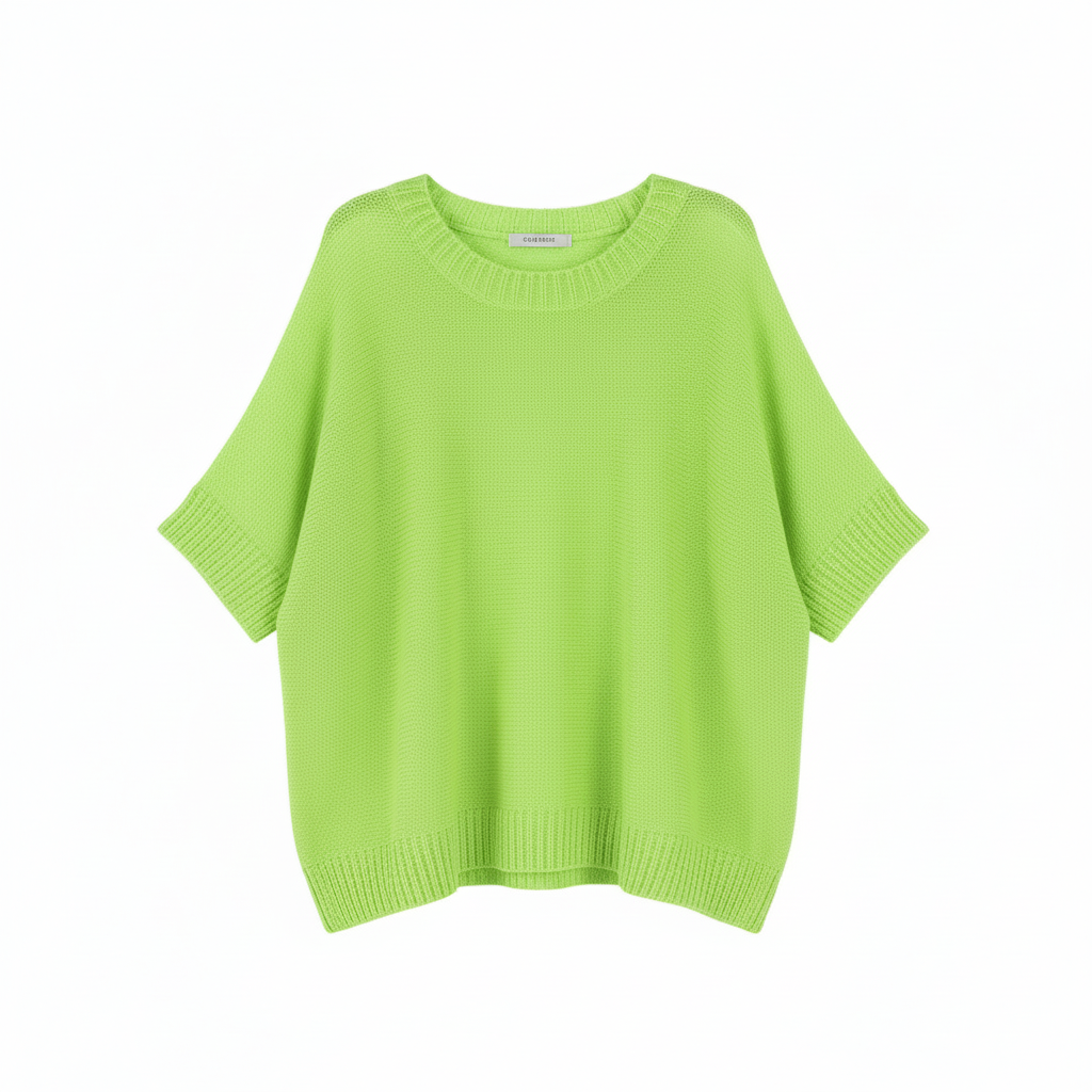 Jersey punto verde lima vibrante