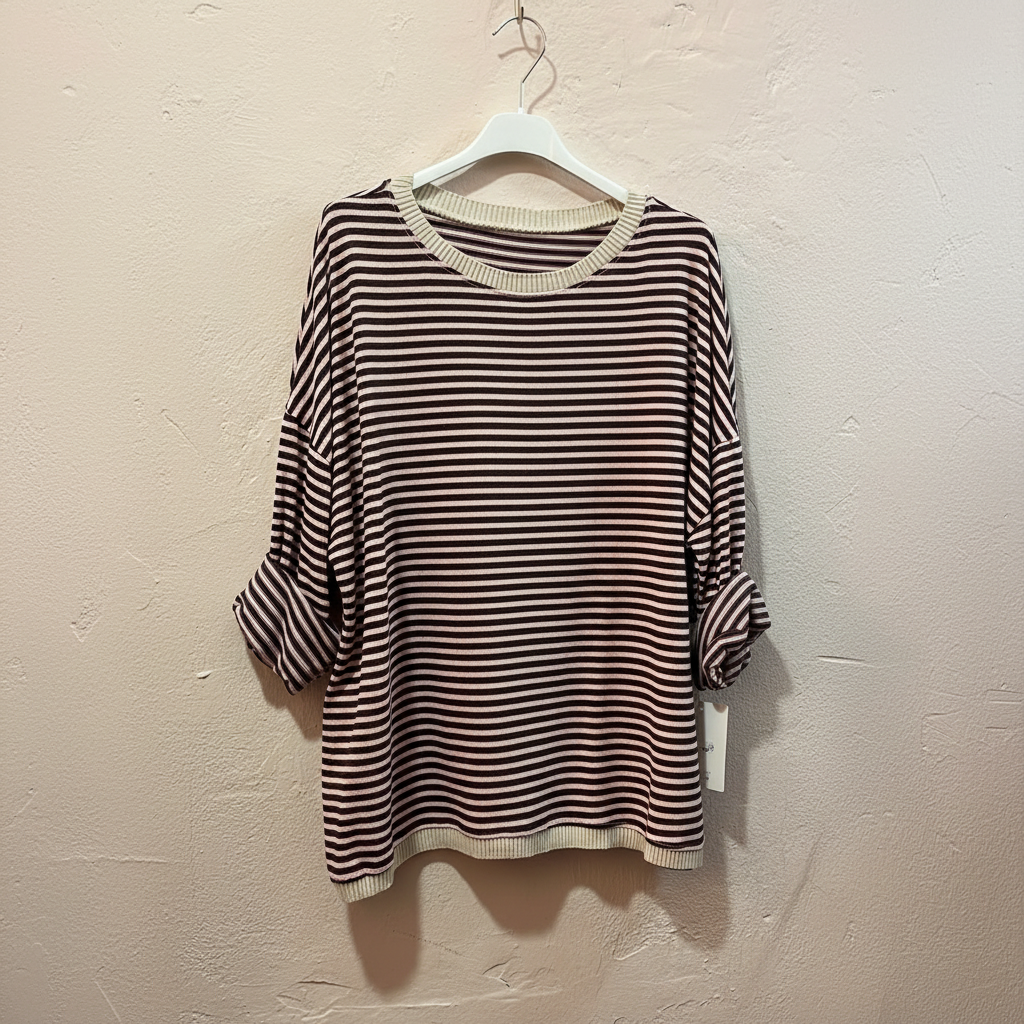 Jersey Rayas Burdeos