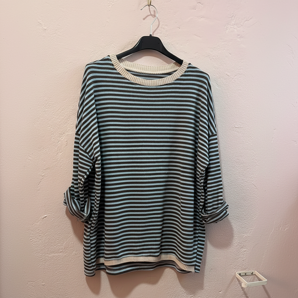 Jersey Rayas Teal