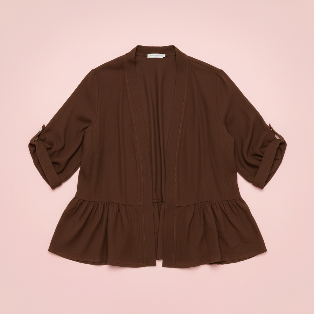 Kimono Luna marrón chocolate