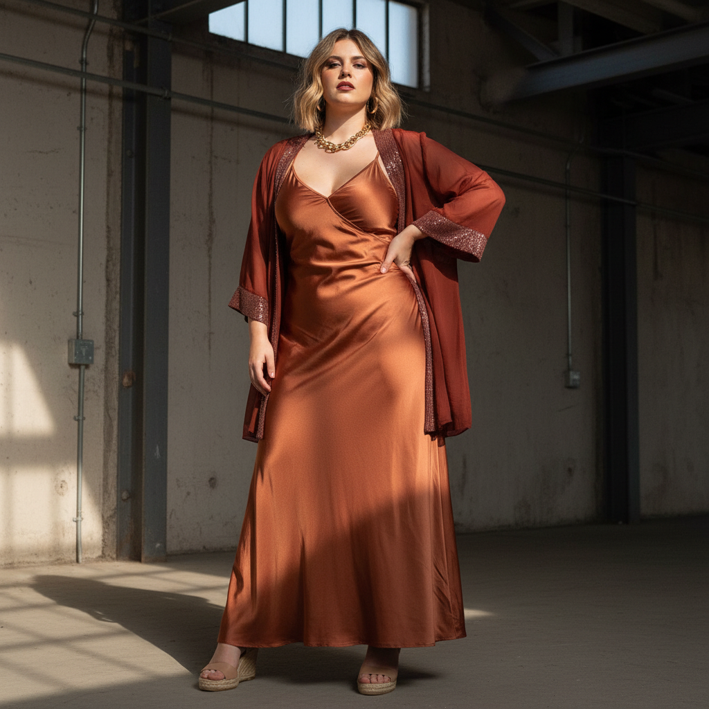 Kimono Scarlet - Urbana con vestido y kimono