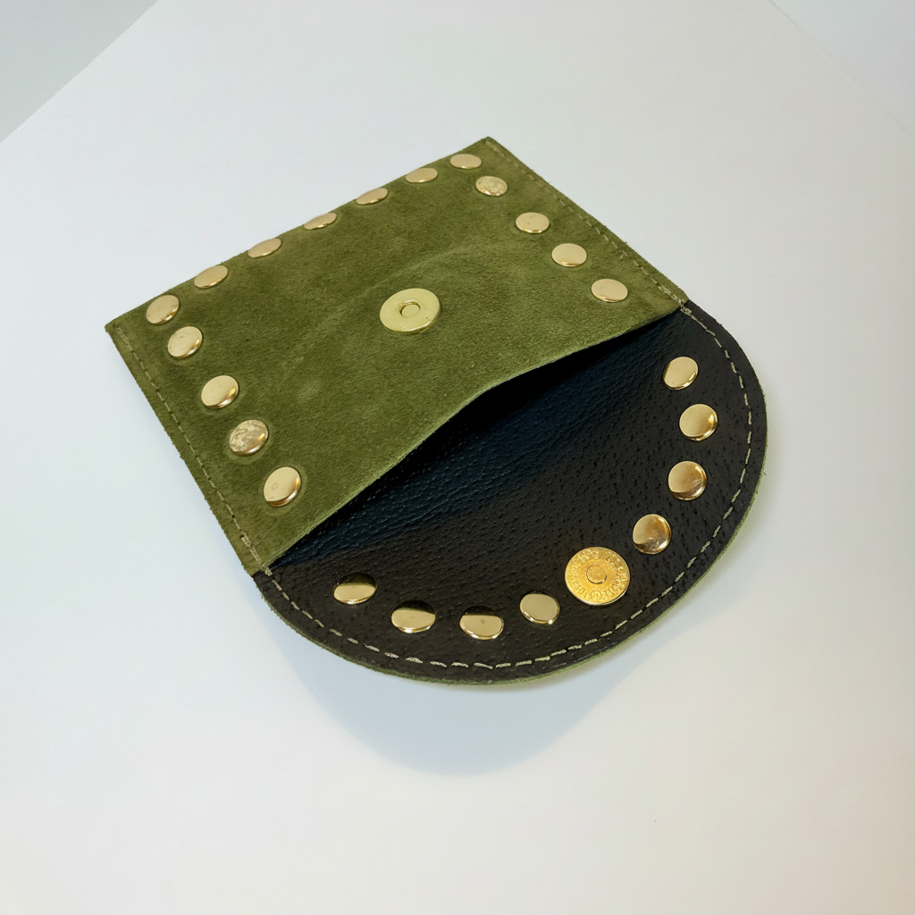 Mini Monedero Musgo oliva | Reinas by Stravaganzza Moda