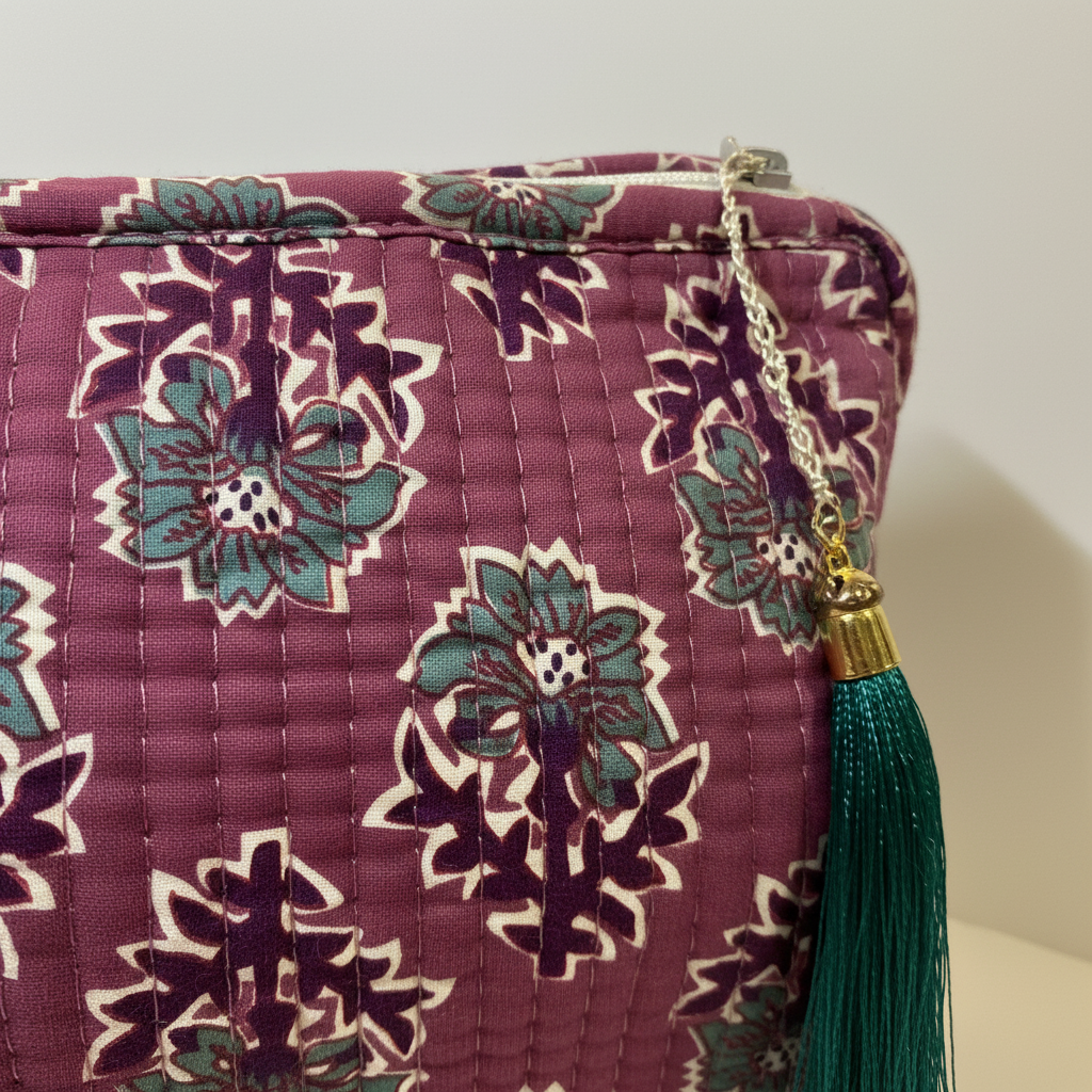Neceser Damasco frambuesa | Reinas by Stravaganzza Moda