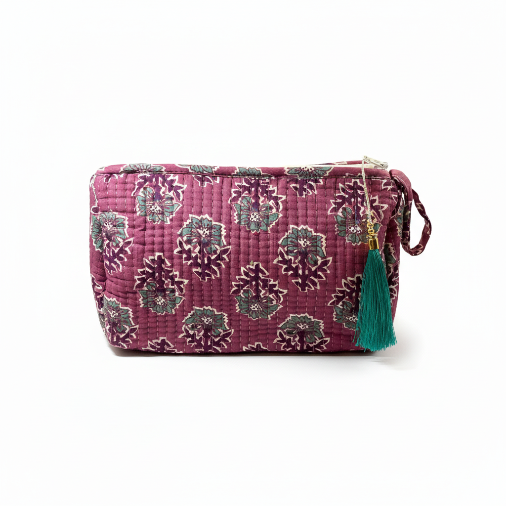 Neceser Damasco frambuesa | Reinas by Stravaganzza Moda