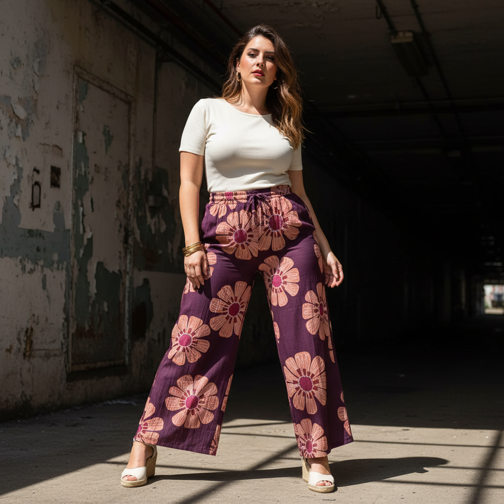Pantalón Dahlia - Urbana burdeos