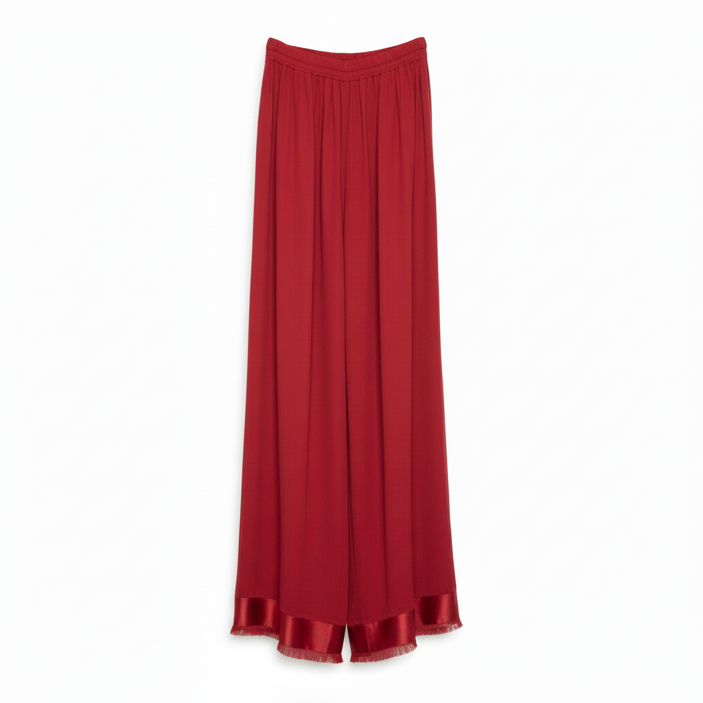 Pantalón Ibiza rojo vivo fondo blanco