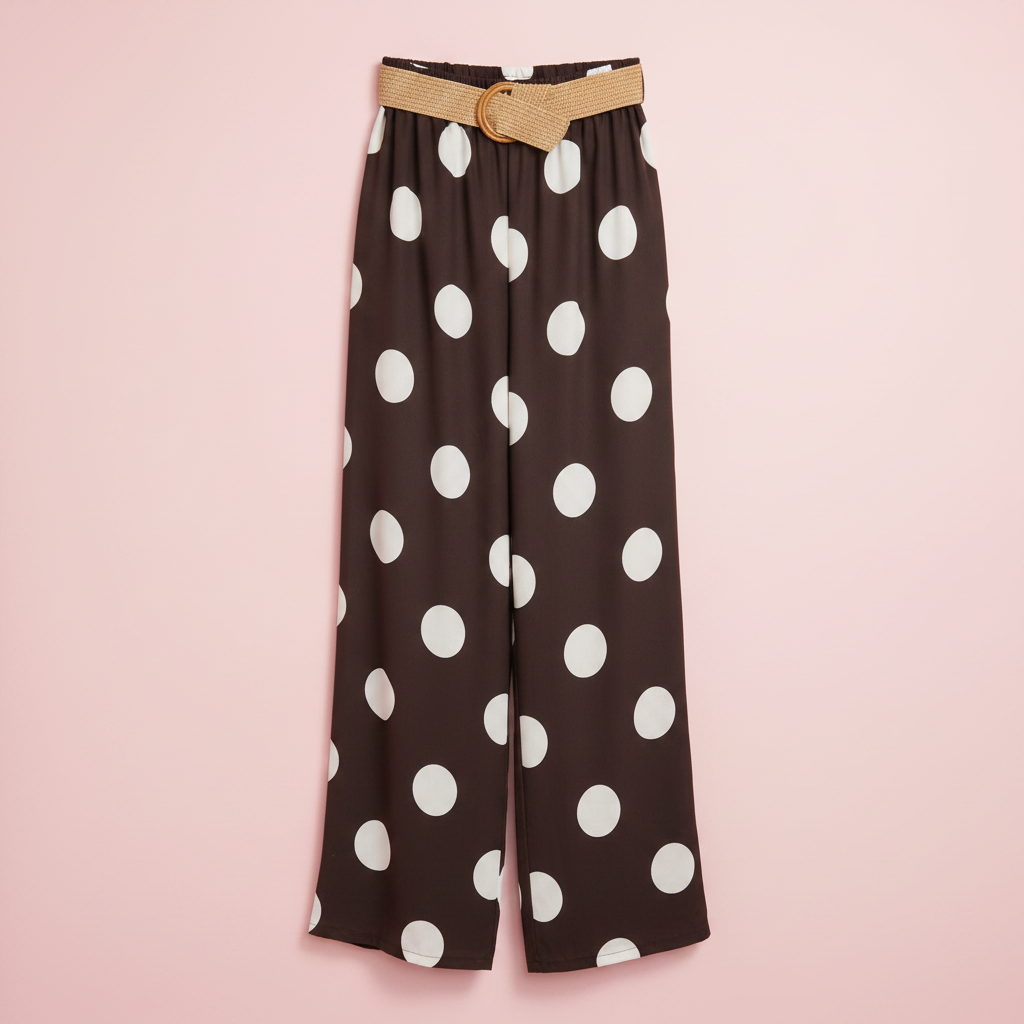 Pantalón Lunares Pop Marrón - Producto solo