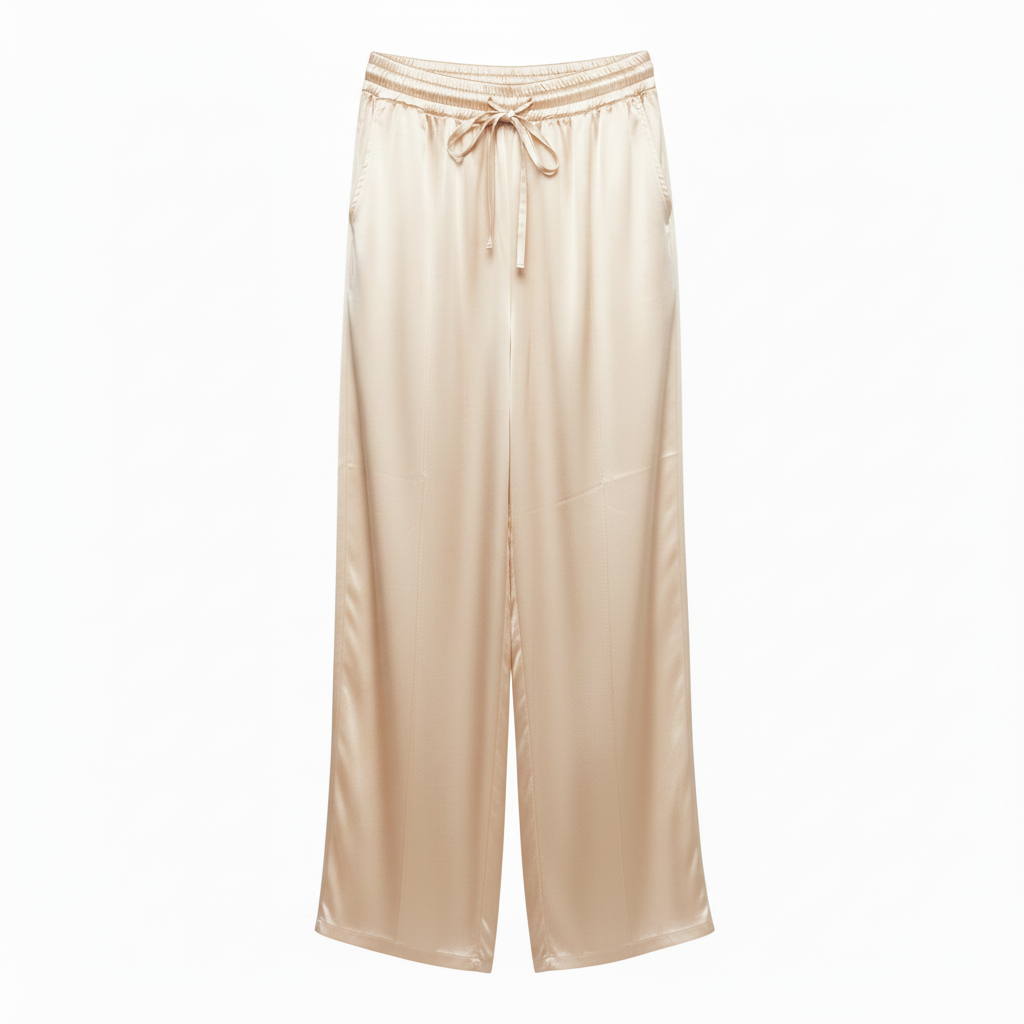 Pantalón Luxe - Champán fondo blanco