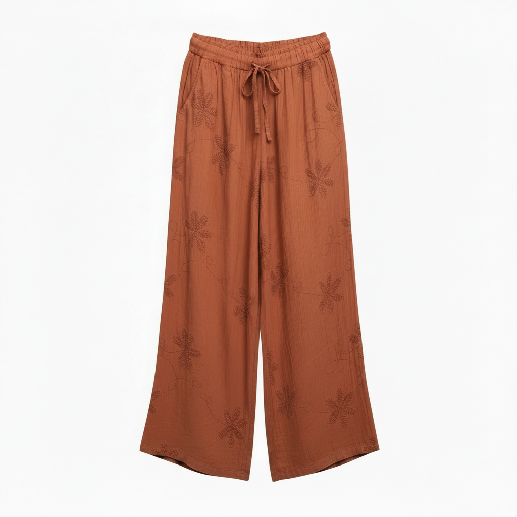 Pantalón teja vibrante