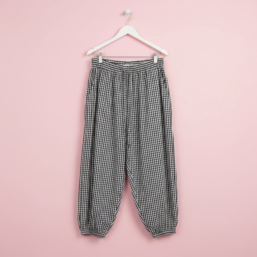 Pantalón Vichy Negro percha