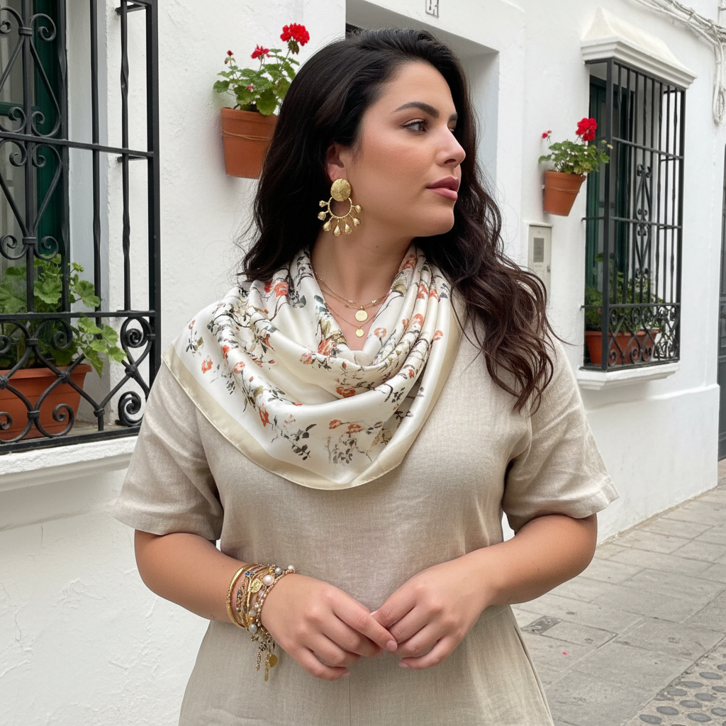 Pañuelo Brisa Marfil | Reinas by Stravaganzza Moda