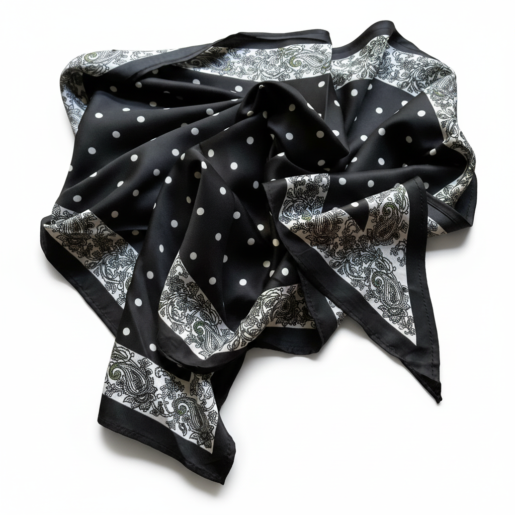 Pañuelo Suspiro negro | Reinas by Stravaganzza Moda
