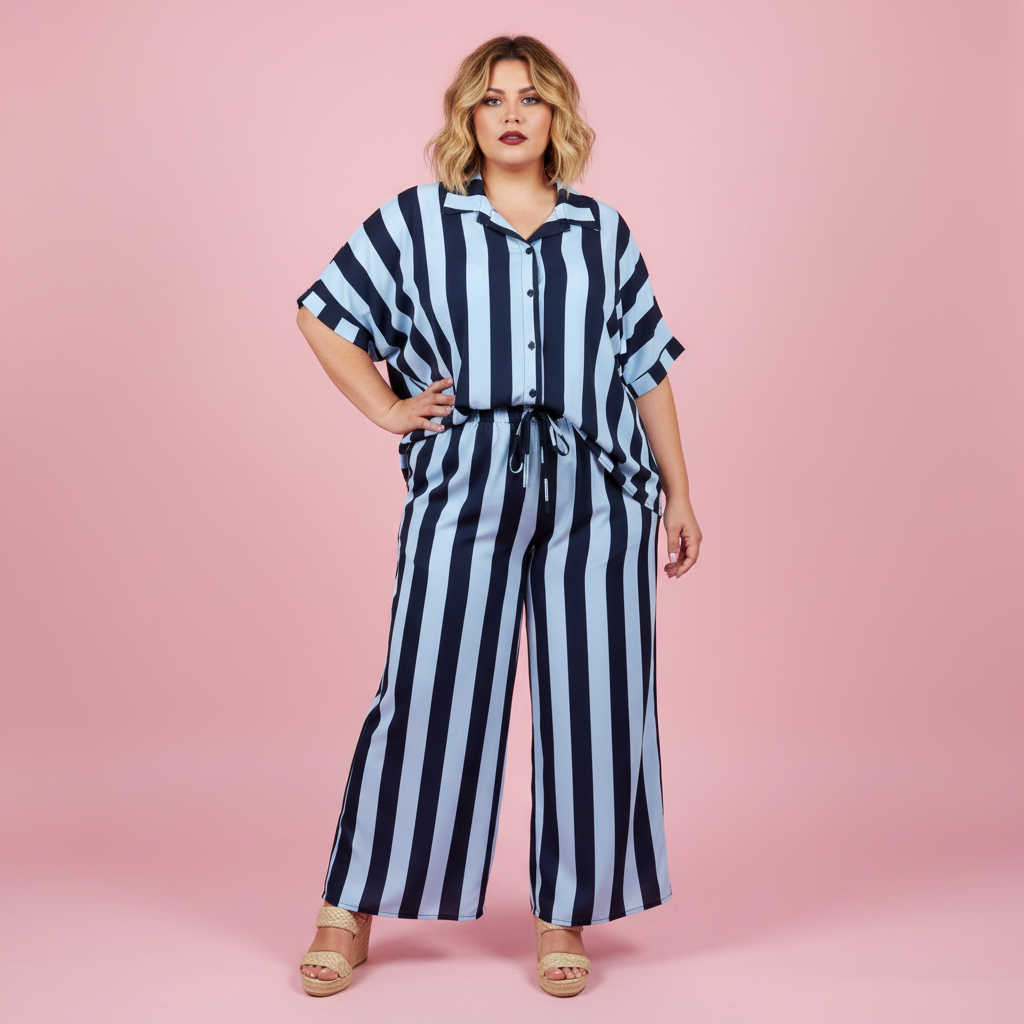 Paqui Conjunto Cádiz - camisa por fuera sin barriga