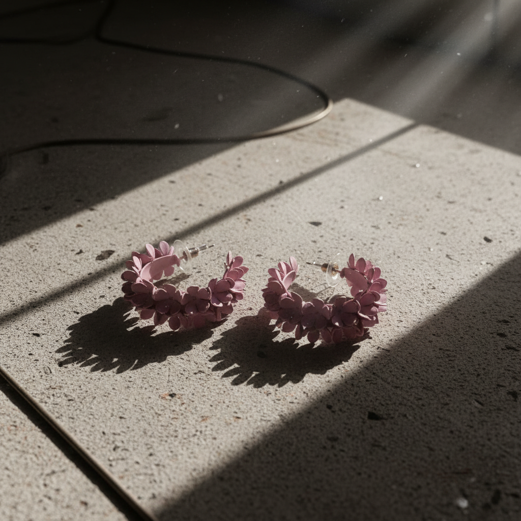 Pendientes Floralía Lila - Bodegón Industrial