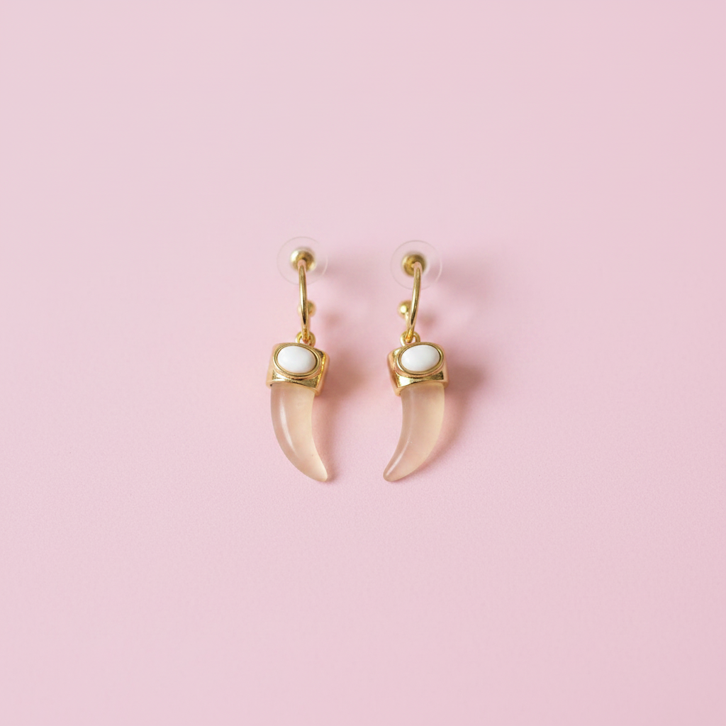 Pendientes gota blanca producto