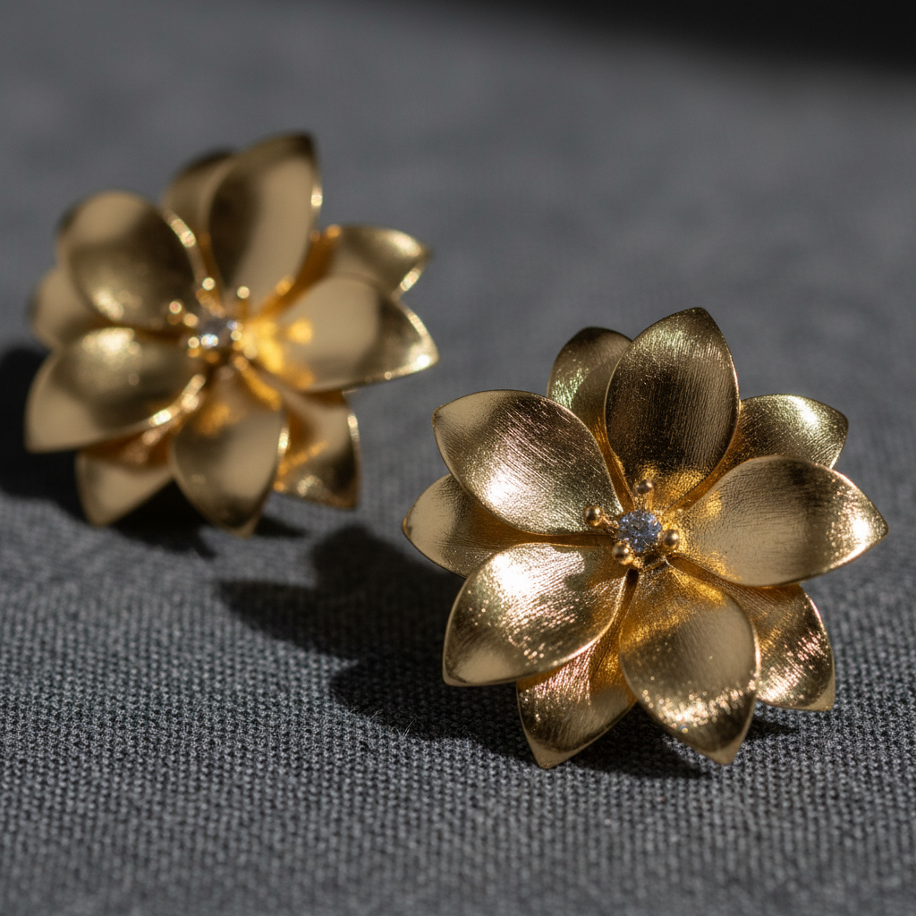 Pendientes Magnolia - Detalle