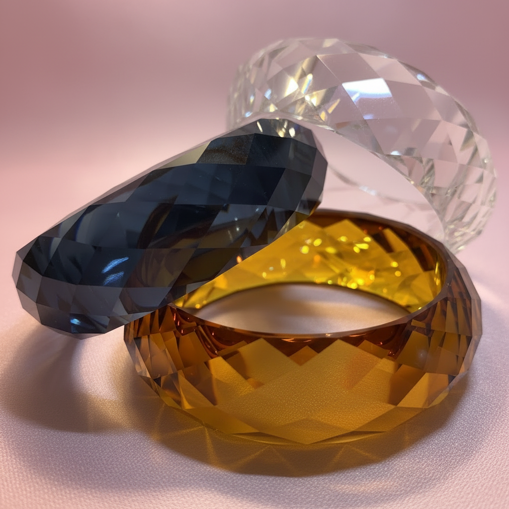 Pulseras cristal facetado