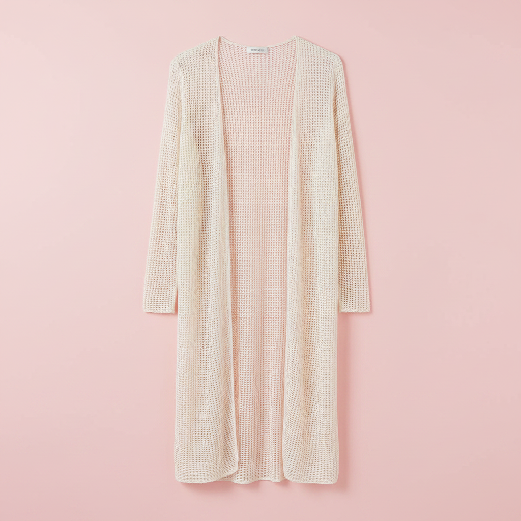 Rebeca Red Nuba Marfil - Fondo rosa