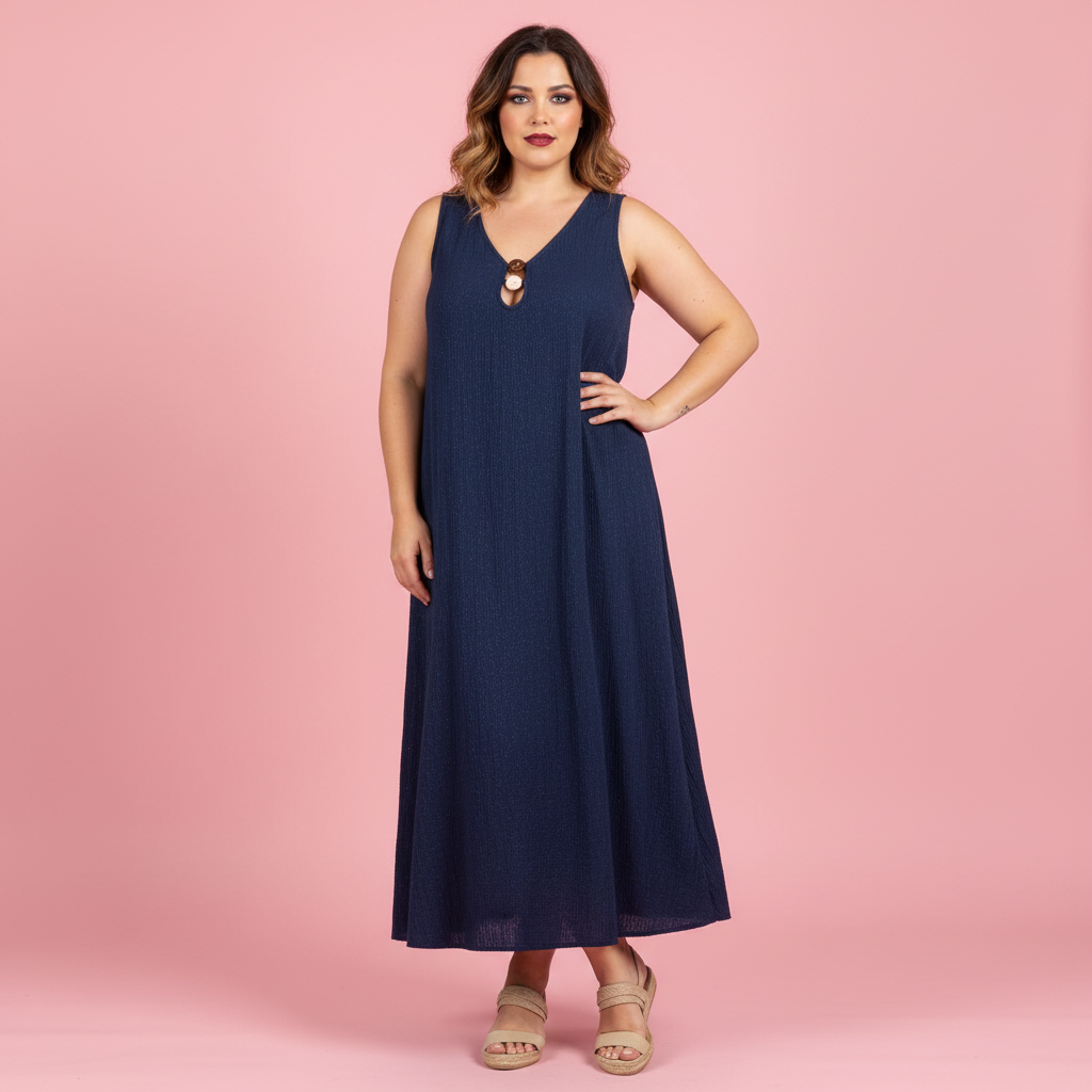 Vestido Adriático - Modelo estudio