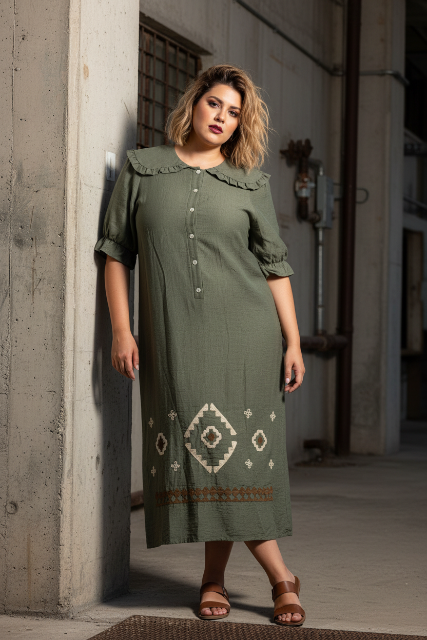 Vestido Bohemia Verde - Foto 4 Exterior Urbana