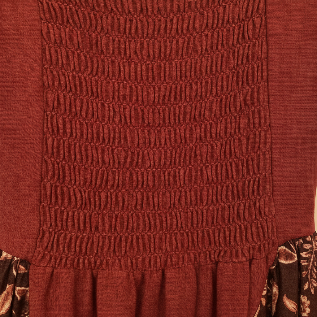 Vestido Carmesí - Detalle