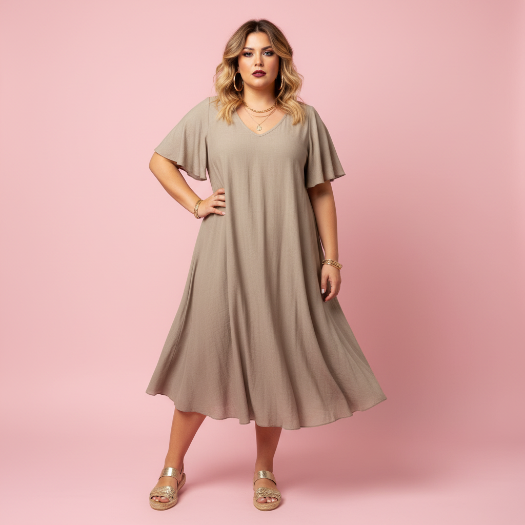 Vestido Duna - Paqui fondo rosa