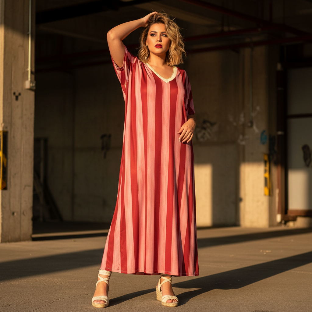 Vestido Fresa - Exterior urbana