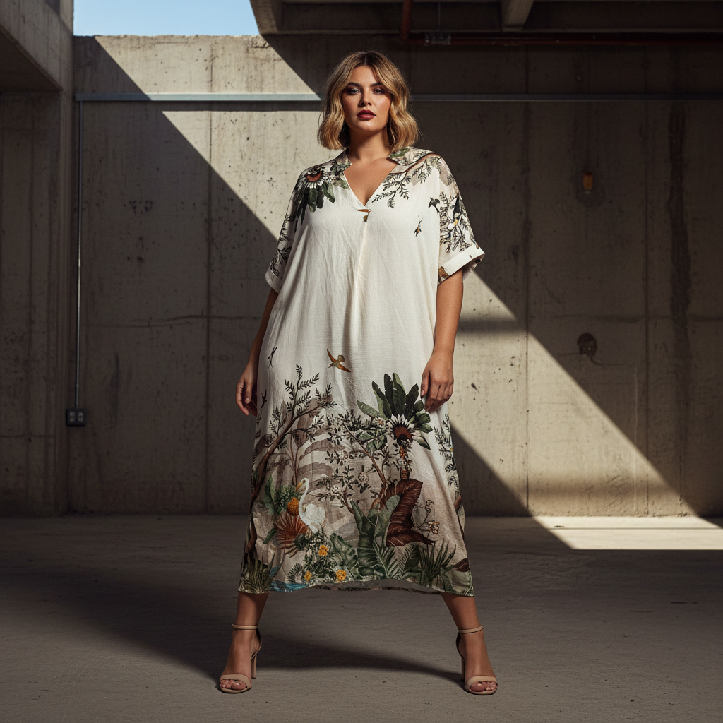 Vestido Hanami - Exterior urbano