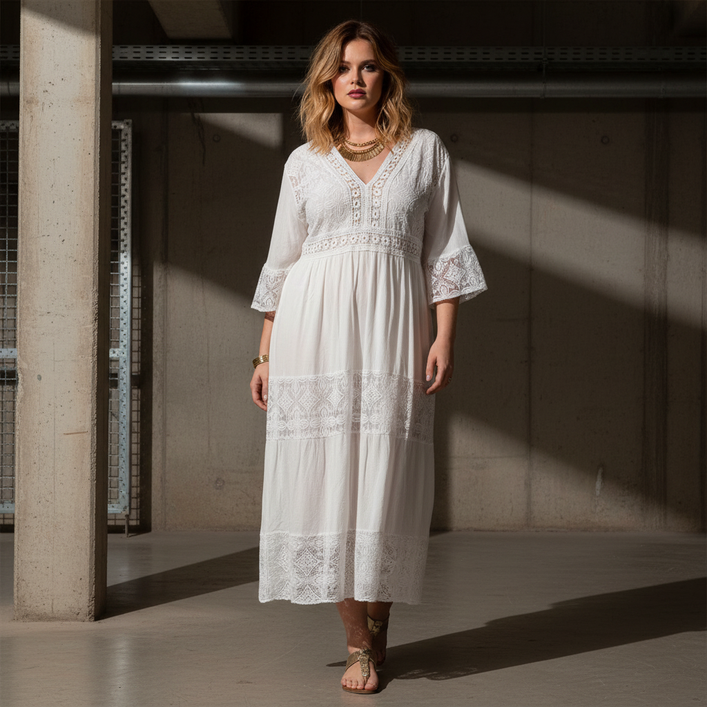 Vestido ibicenco Paqui exterior