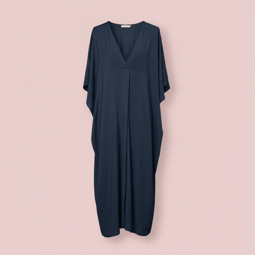 Vestido kaftan azul marino - producto solo