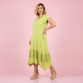 Vestido Lima - Modelo Paqui fondo rosa