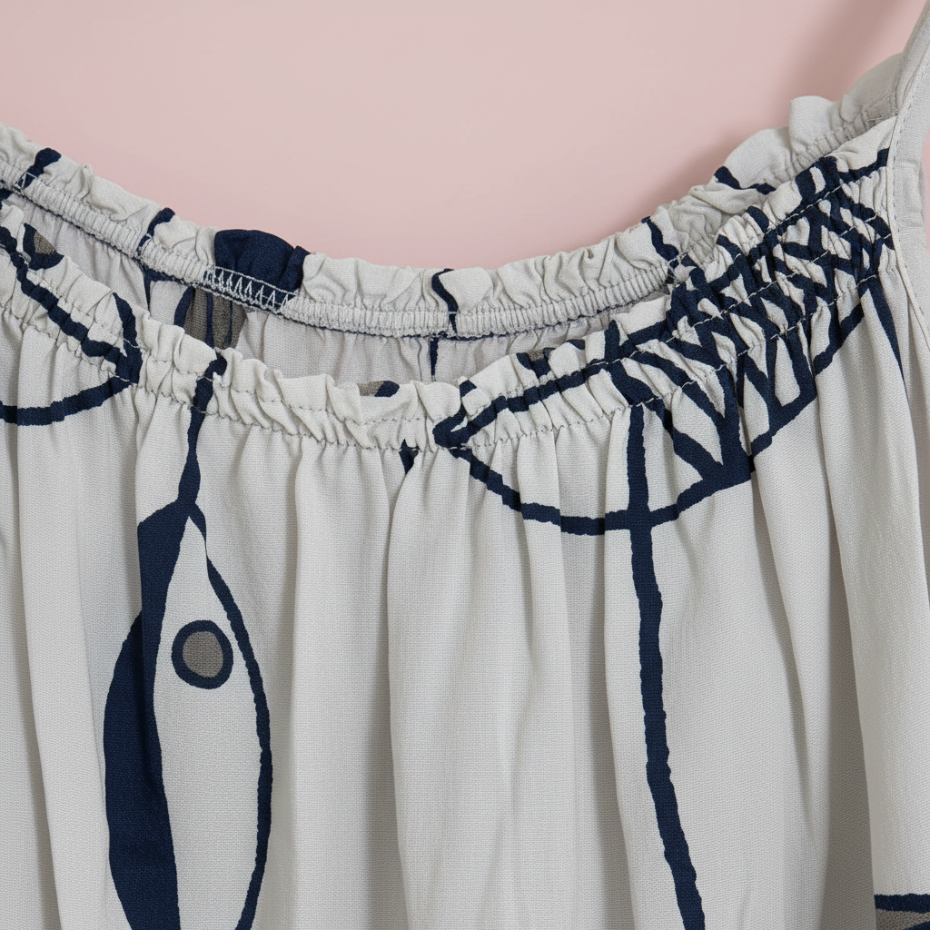 Vestido Marea Blanco - Detalle
