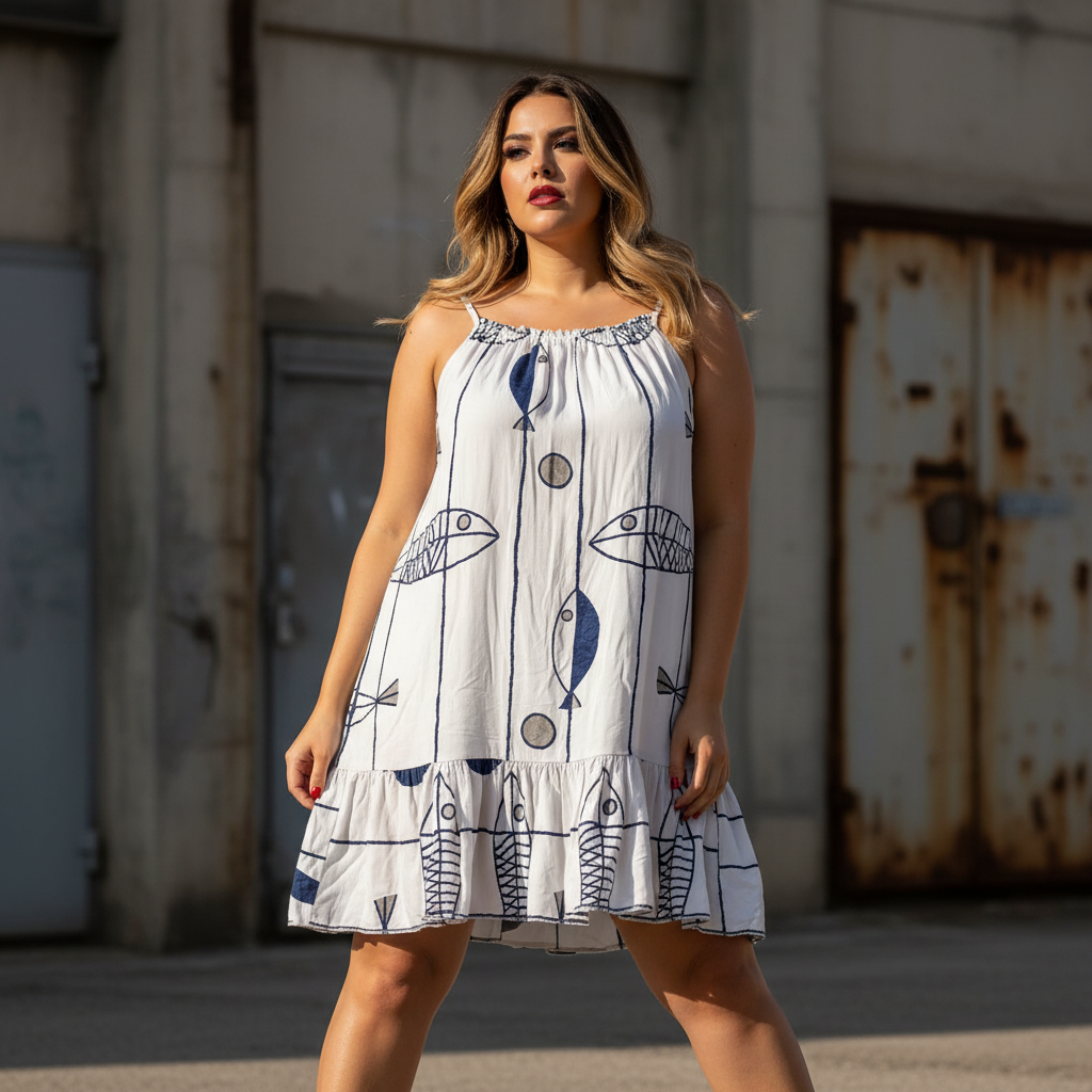 Vestido Marea Blanco - Exterior