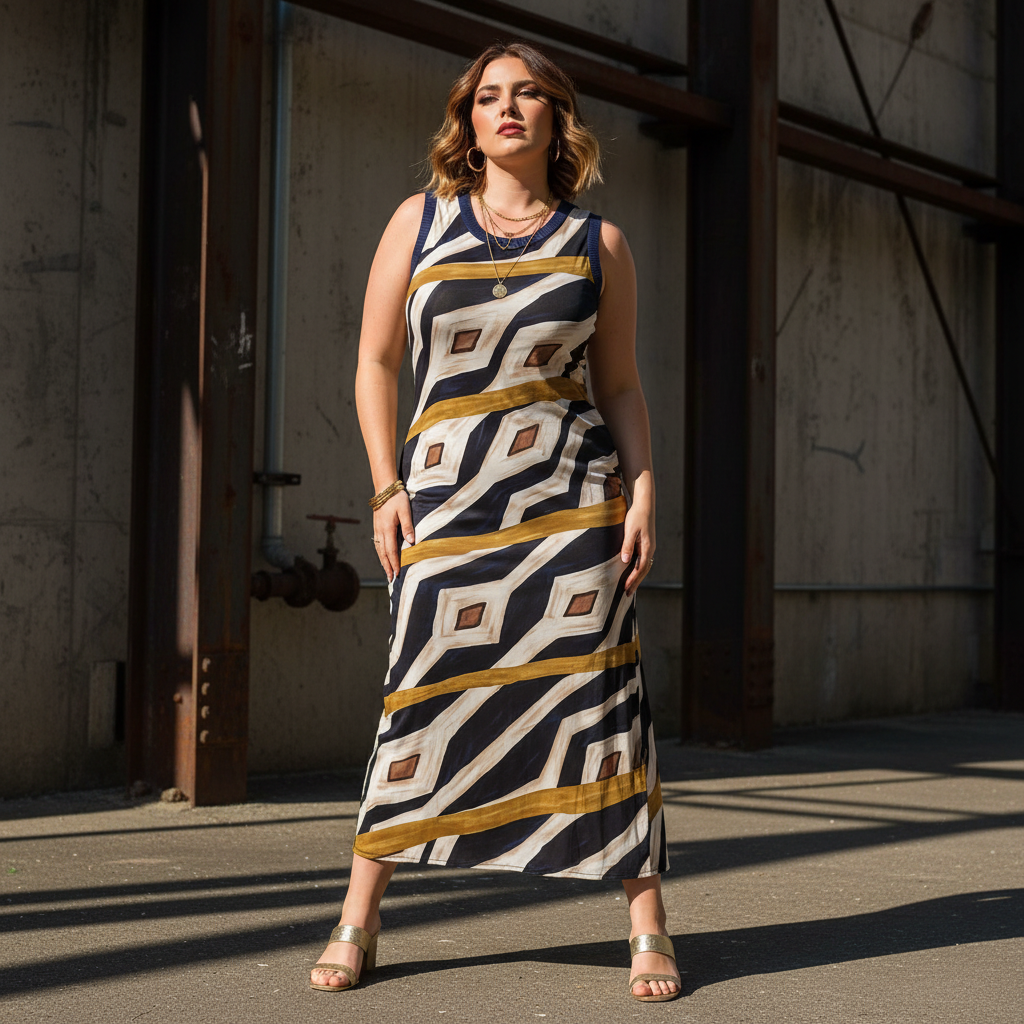 Vestido modelo exterior urbana