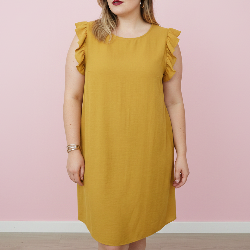 Vestido Mostaza Ana Casera