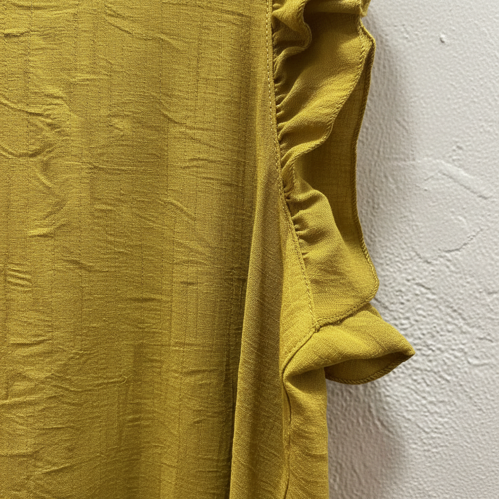 Vestido Mostaza detalle