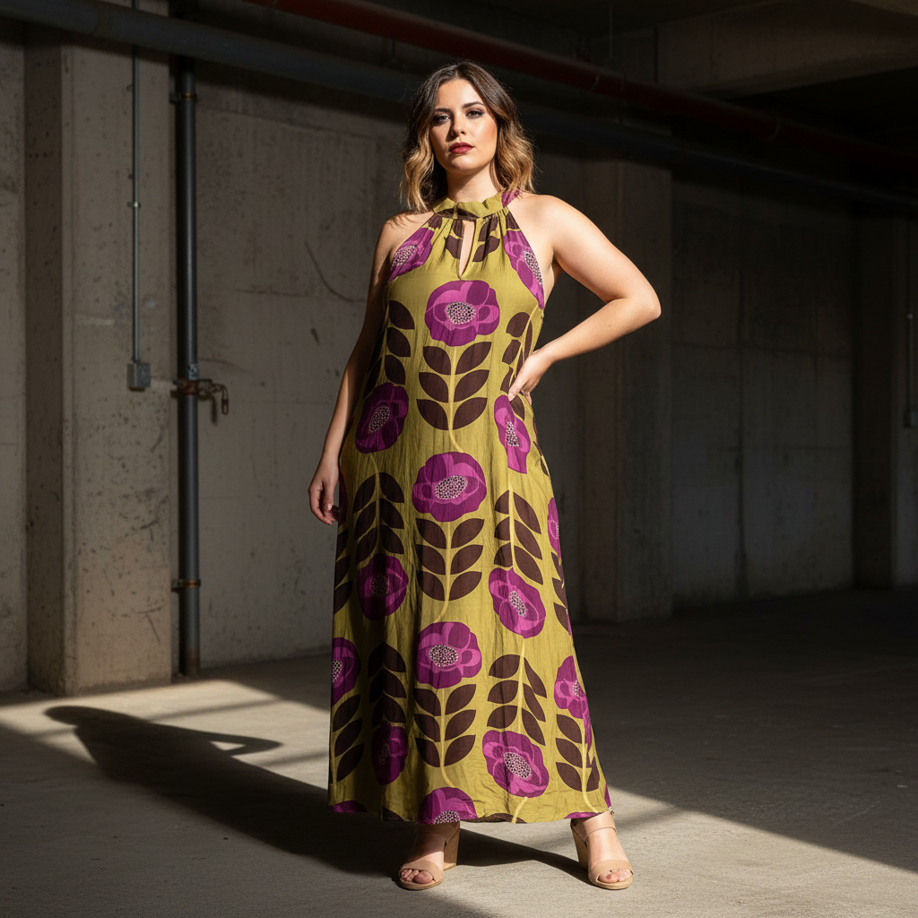 Vestido Orquídea - Ana ambiente urbano