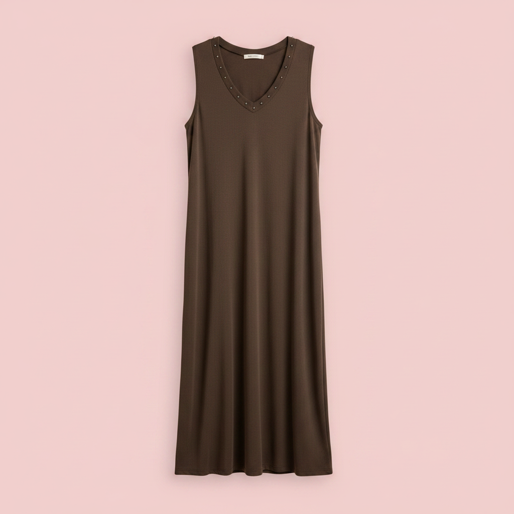 Vestido producto solo fondo rosa