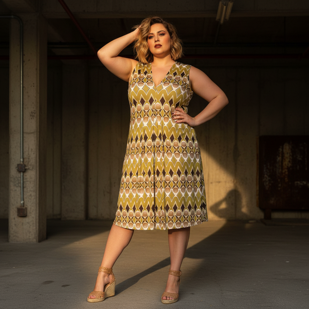 Vestido Retro - Exterior urbana