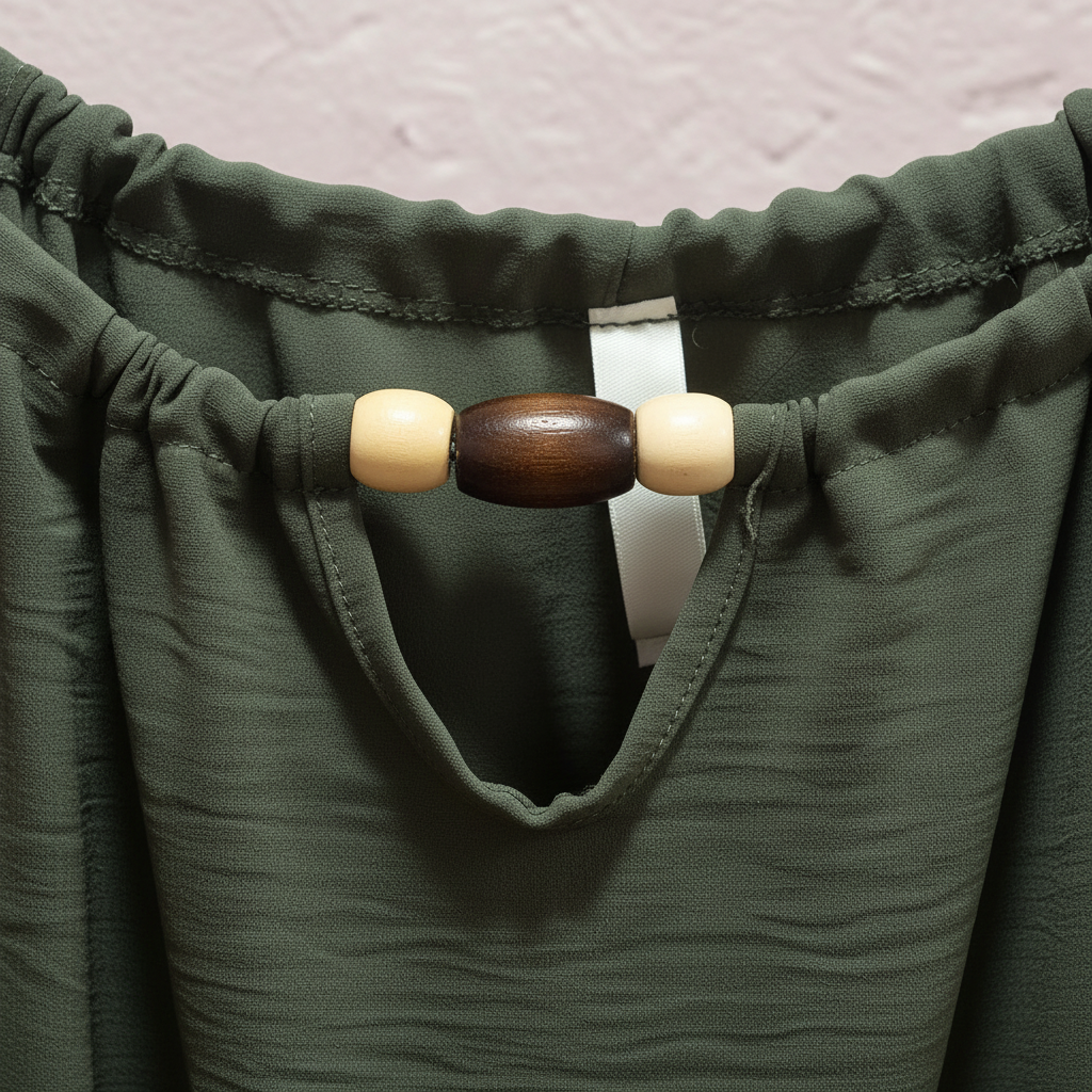 Vestido verde - Detalle